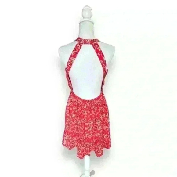 Sunday Mi Amor Floral Halter Dress Size Medium - Picture 3 of 7